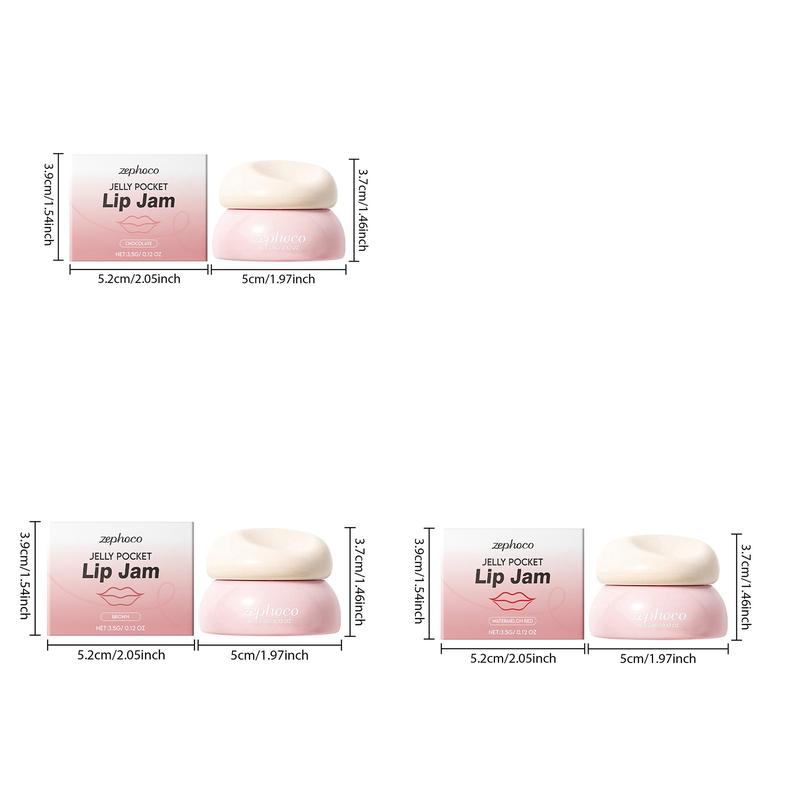 Moisturizing Lip Balm Set Chocolate Watermelon Color Jelly Texture Gentle Hydration Nourishing Lips Daily Care