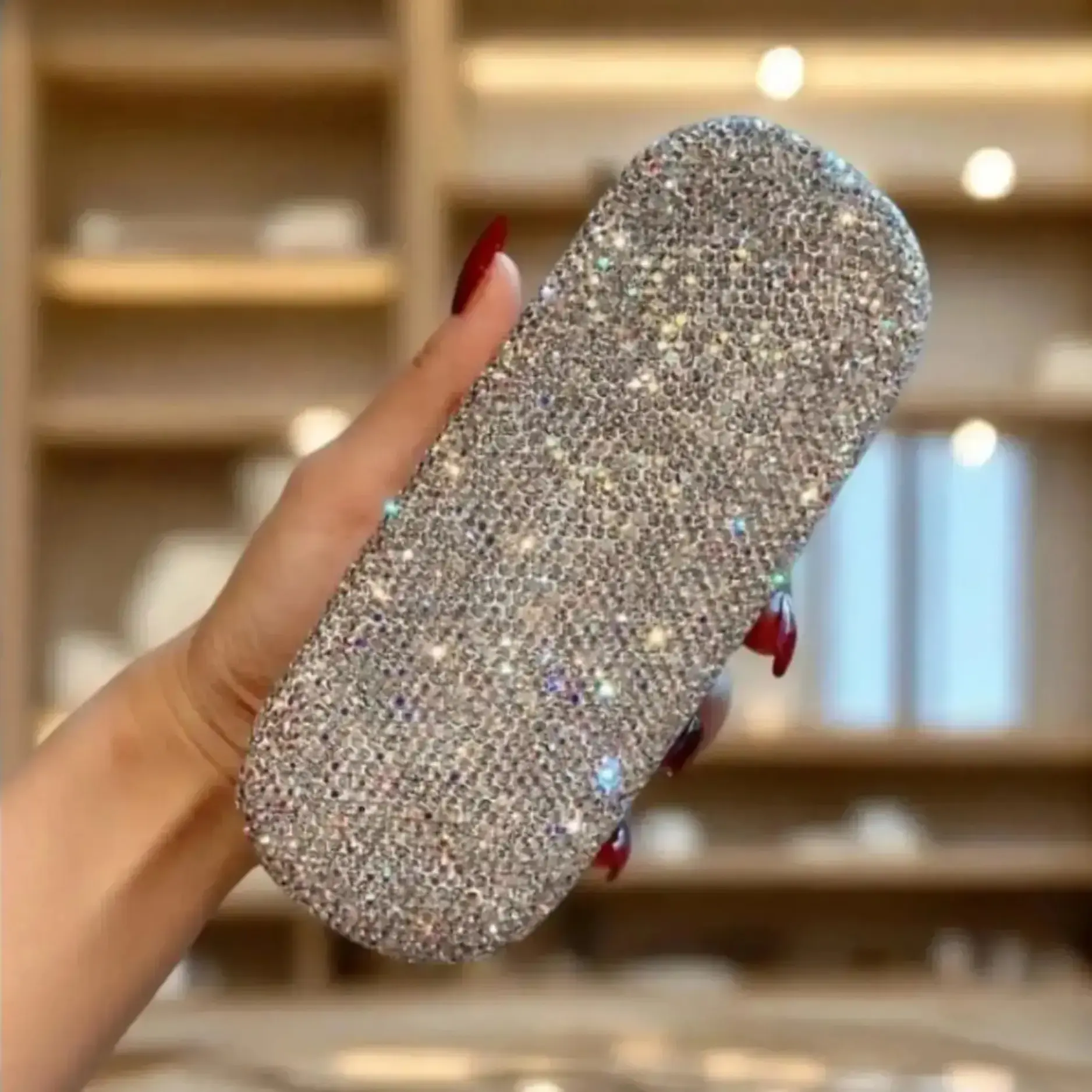Sparkle Rhinestone Glasses Case for Women, Glam Hard Shell Protective Eyewear Holder, Compact Portable Organizer for Travel & Business Trips, Glasses Holder, Portable Sunglasses Organizer, Dustproof, Daily Carry, Fashionable Storage