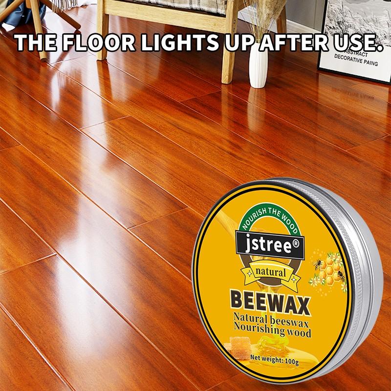 Jstree Real Wood Floor Care Wax, 100g Polishing & Protection, Enhances Shine, Ideal for Wooden Boards Maintenance