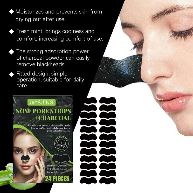 Jaysuing Blackhead Remover Nose Strips | Pore Tightening Oil Control Non-Drying