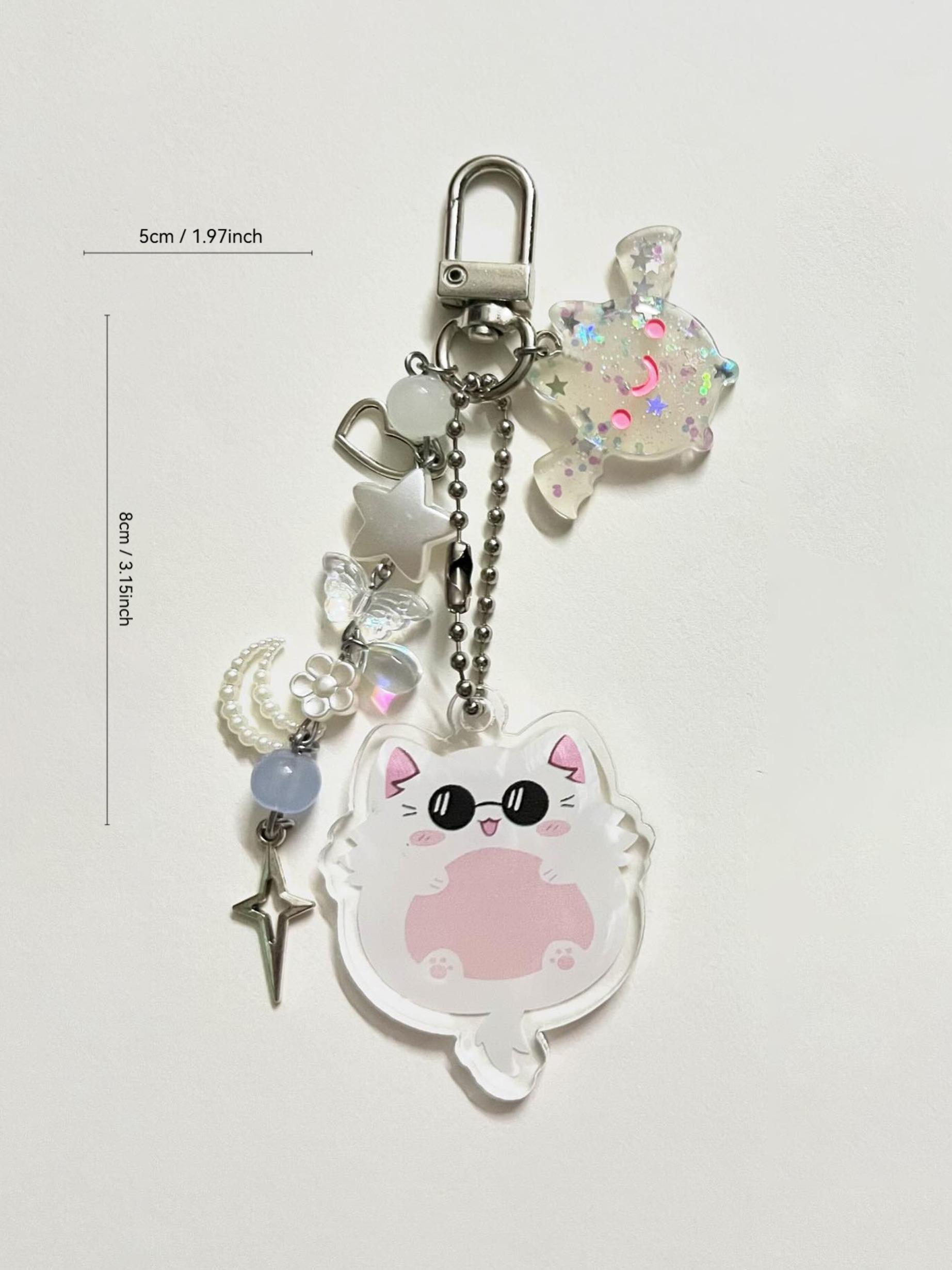 Jjk Satosugu Neko Matching Charms, Aesthetic Design Keychain Gift, Unique Accessory for Cat Lovers, Perfect Present for Anime Fans