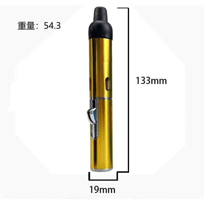 lim Silver Pen Style Windproof Lighter  Refillable Butane Jet Flame Lighter with Durable Stainless Steel Body, Portable Pocket Lighter for Camping, Hiking, BBQ, Candles, Everyday Carry for Men & Women Without gas