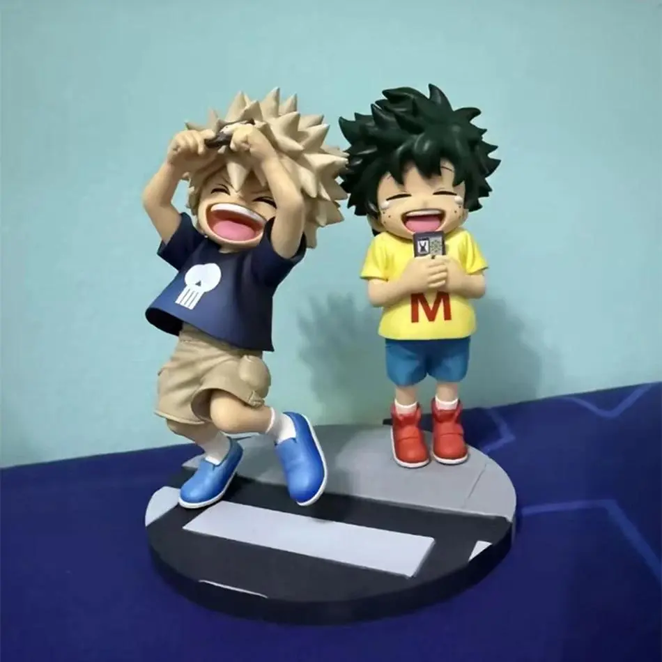 New Arrival My Hero Academia Childhood Izuku Midoriya / Childhood Katsuki Bakugo PVC Action Model Anime Cartoon Model Toy Gifts