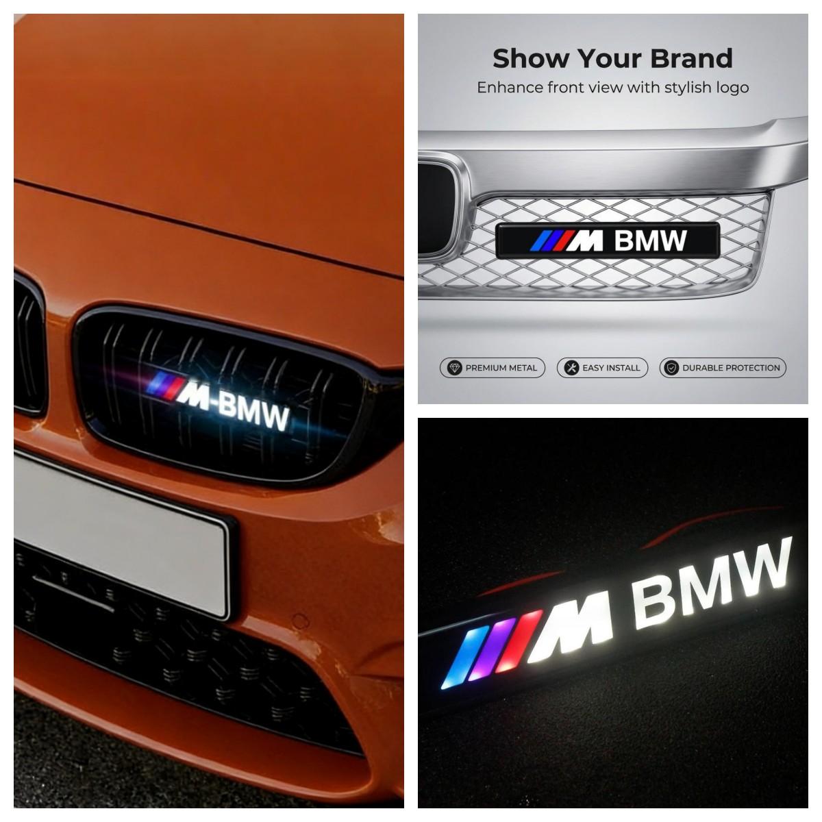 LED Car Front Grille Emblem Light, Led Car Lights, Led Logo, Fits Bmw E90/e91/e92/e93/f10/f07/e60/e61/f12/f13/f30/e87, Enhance Your Vehicle's Look