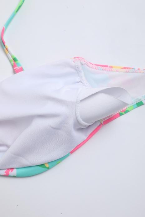 2026 Women’s Colorful Tie-Dye Strapless Bikini Set, Removable Straps and High-Waisted Thong, Perfect for Beach and Pool Parties