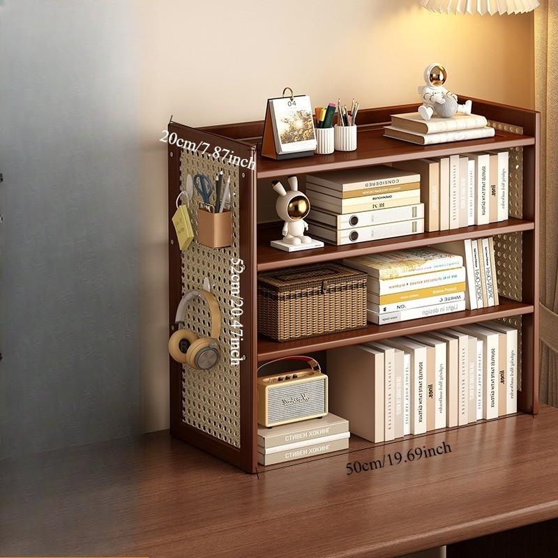 Small Simple Desk Organizer Rack, Desktop Bookshelf Home Storage Shelf, Office Supplies, New Trend 2026 Bestseller, Compact Tabletop Display Stand