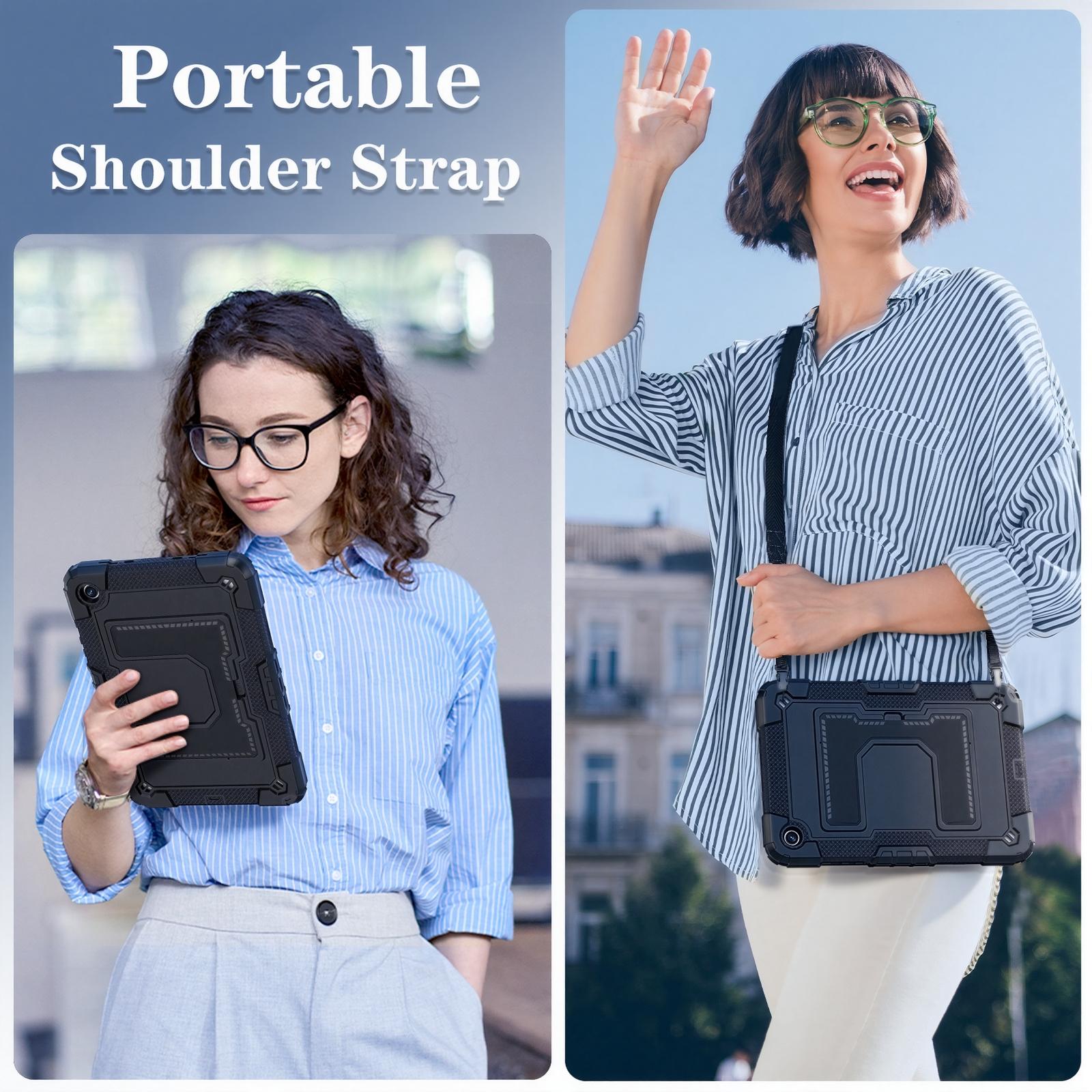 SPALLO Case for Samsung Galaxy Tab A11 Plus/A9 Plus 11 Inch 2025/2023 , Kids Friendly Tablect S9/S9FE/S10FE/S10 Lite 10.9" & A11/A9 8.7" 2023 Protective Cover with Shoulder Strap, Portable Heavy Duty Shockproof Cover, Durable Tablet Casing