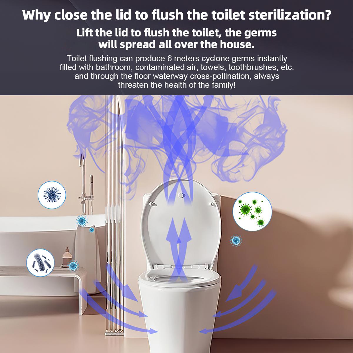 Toilet Aromatherapy lamp, Ultraviolet lamp, Bathroom Aromatherapy kit, Household toilet cleaning accessories, Bathroom cleaning summer essentials Odor Fresh Antibacterial Toilet Aromatherapy lamp, Ultraviolet lamp, Bathroom Aromatherapy kit, Household toilet cleaning accessories, Bathroom cleaning summer essentials Odor Fresh Antibacterial