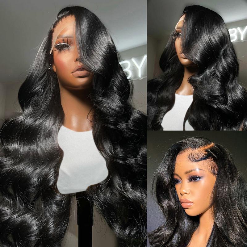 360 Full Lace Frontal  Wig Human Hair 30 Inch 13x6 Lace Wig Brazilian Virgin Hair Body Wave 13x4 HD Transparent Lace Front Wigs For Women Pre Plucked