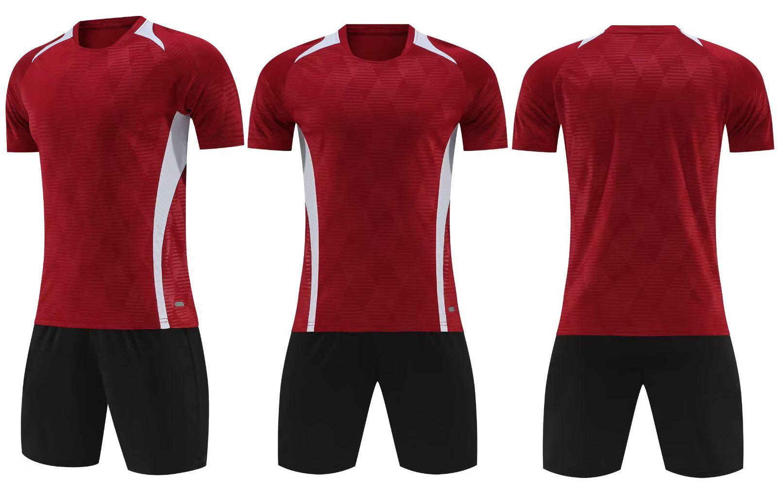 Wholesale Player-Version Men's Short Sleeve Soccer Jersey Set - Customizable Logo, Purple/Blue/Pink, Shirt+Shorts, Multi-Size (2XS/2XL/3XL/4XL), 175-180cm Height, Team Play Uniforms