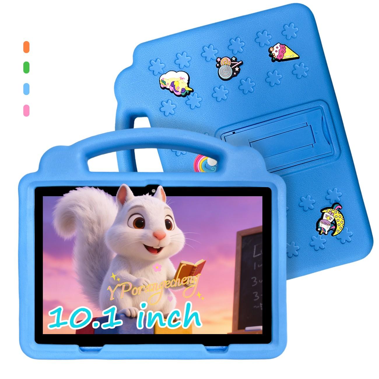 10.1 Inch Tablet for Students Children, Supports 5g WiFi Learning Entertainment, this upgraded 10.1-inch tablet offers 5G WiFi for fast and smooth learning and play, dual rear, front cameras for versatile shooting, a included protective case ,gift for kid