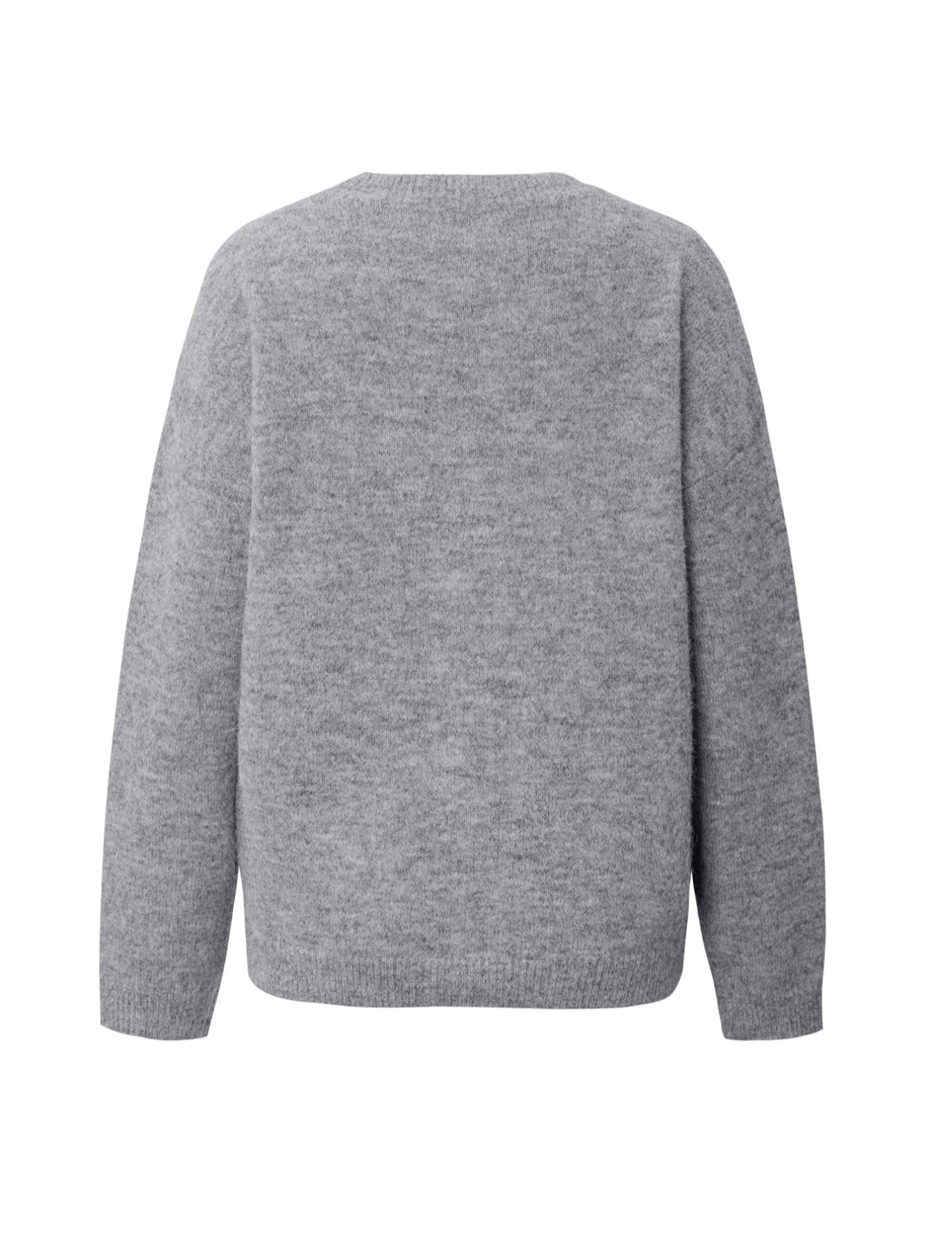 Daily Casual Commute Star Pattern Loose Long Sleeve Elegant Round Neck Lightweight Knit Sweater, Women's Fall & Winter Fashion, Comfortable Daily Wear