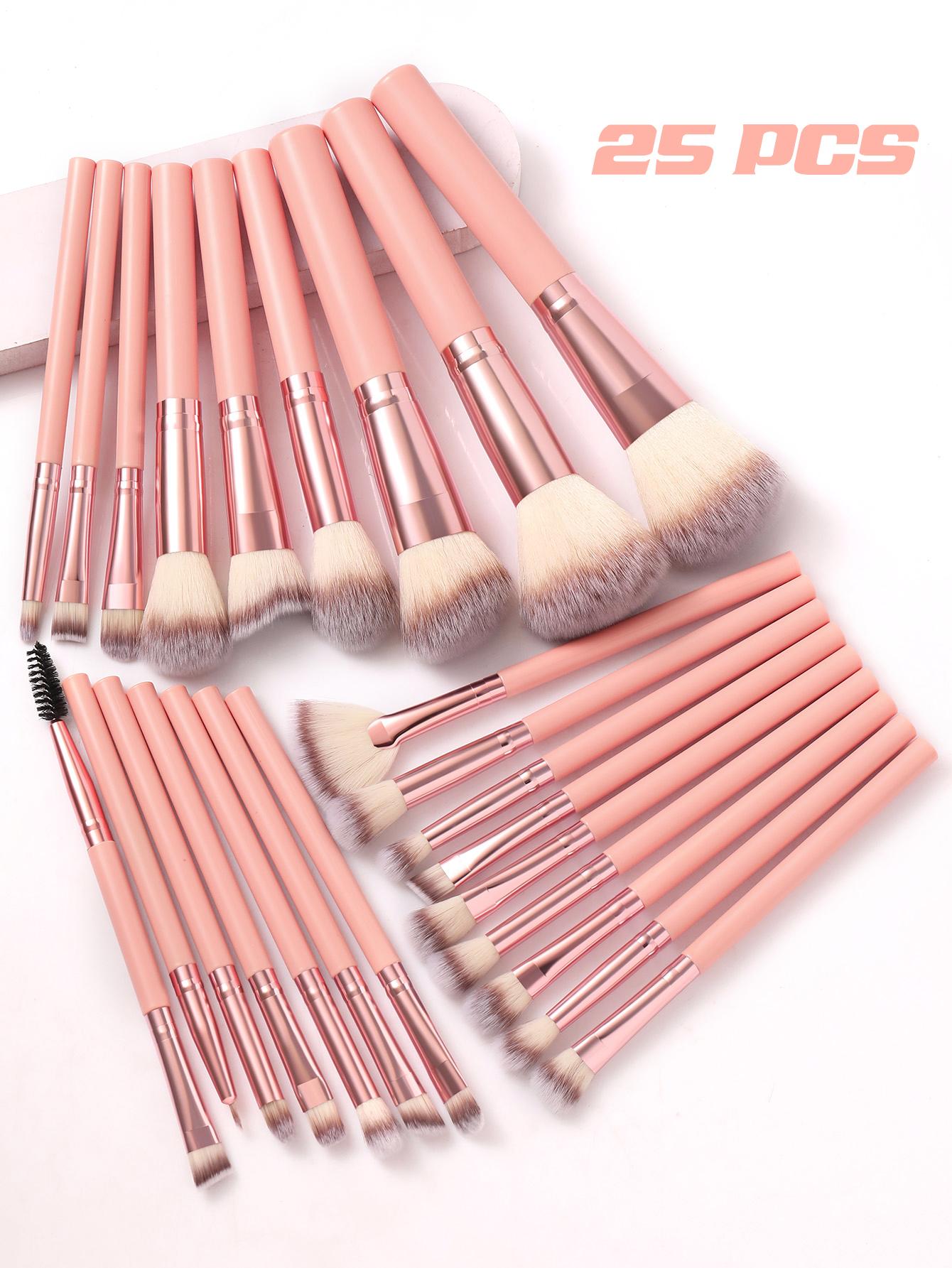 1PCS Multi-Functional Zipper Toiletry And Cosmetic Bag Waterproof+25PCS Makeup Brush Set+24PCS Makeup Tools Set