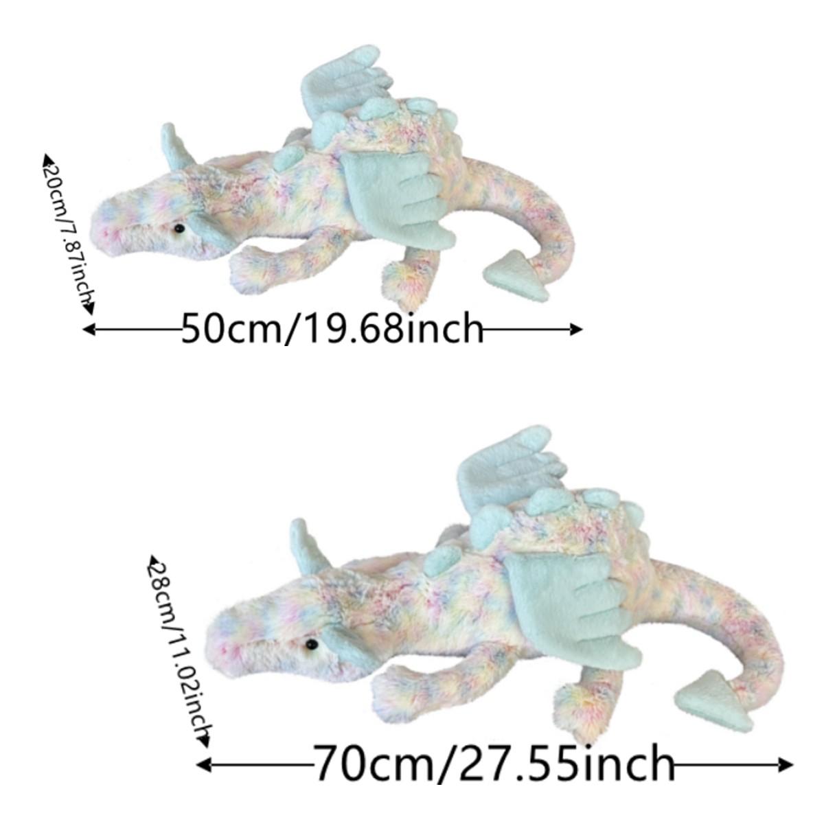 Lazuli Dragon Plush Toy, 2026 New Colorful Flying Dragon, Healing Companion Stuffed Animal, Sofa Bed Decor, Valentine's Birthday Gift