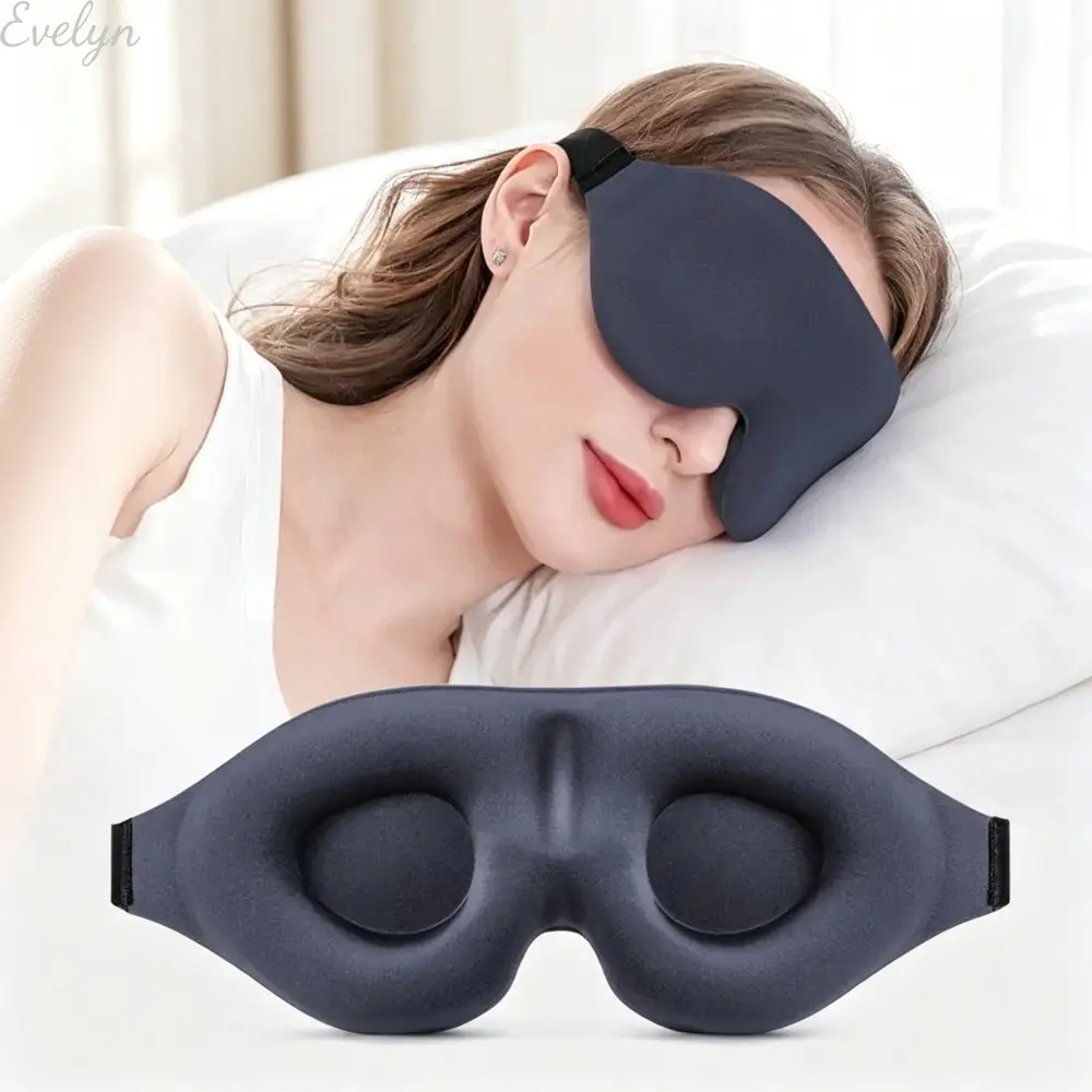 3D Full Shading Eye Cover - Soft Breathable One Size Snug Fit Sleep Aid for Relaxing, Eye Fatigue Relief (Sports & Outdoor, Gaming Use)