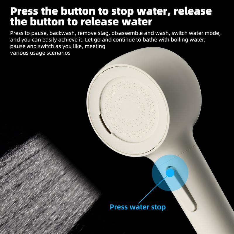 High Pressure Handheld Shower Head - Anti-clog Nozzles, High Pressure Power Wash to Clean Tub, Clean Corner,Tile & Pets, with 59inch Stainless Steel Hose and Adjustable Bracket