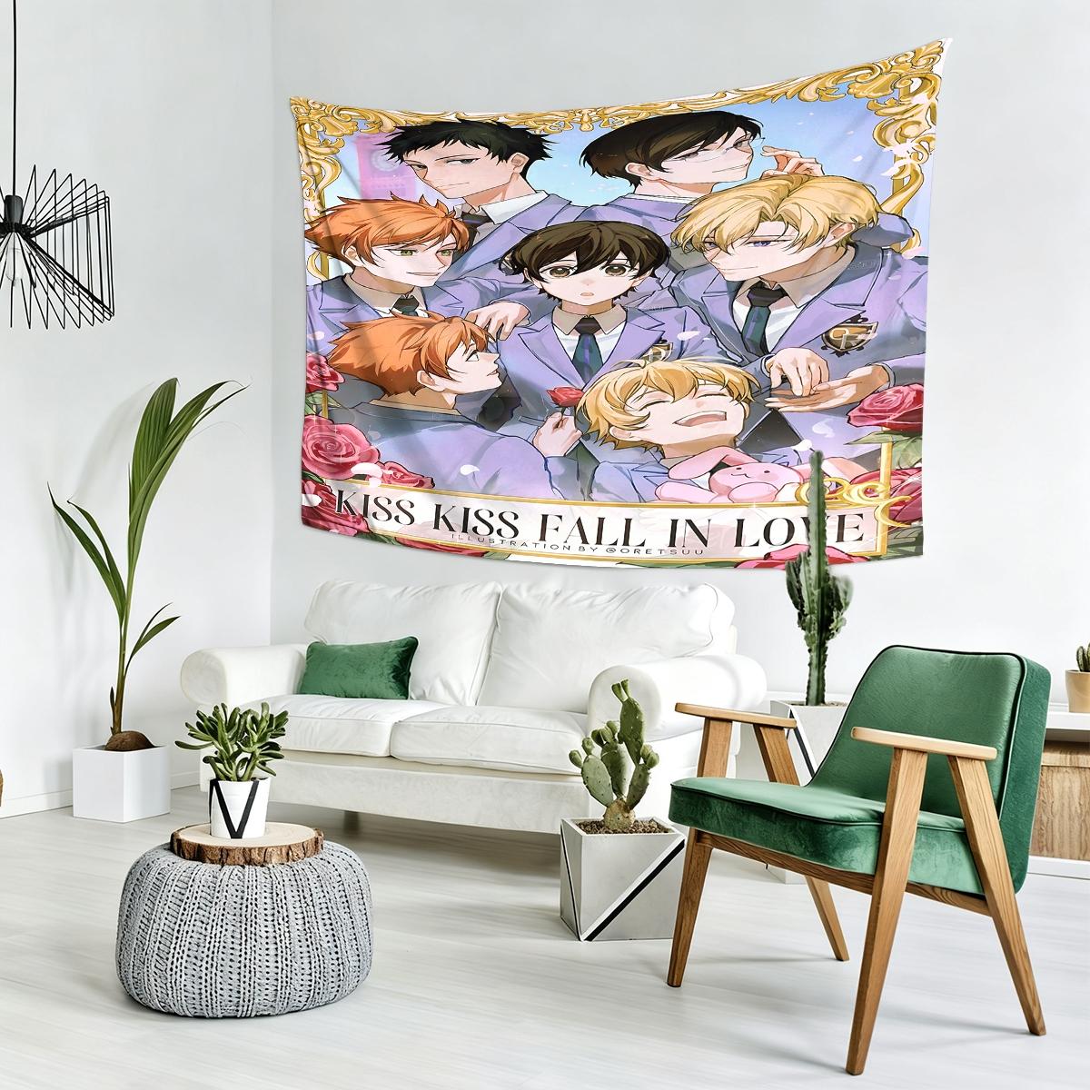 Ouran High School Host Club  Tapestry, Exquisite Patterns, Soft Fabrics, Perfect for Sofa or Bed Decoration, Comfortable Home Decoration, Bohemian Home Decoration