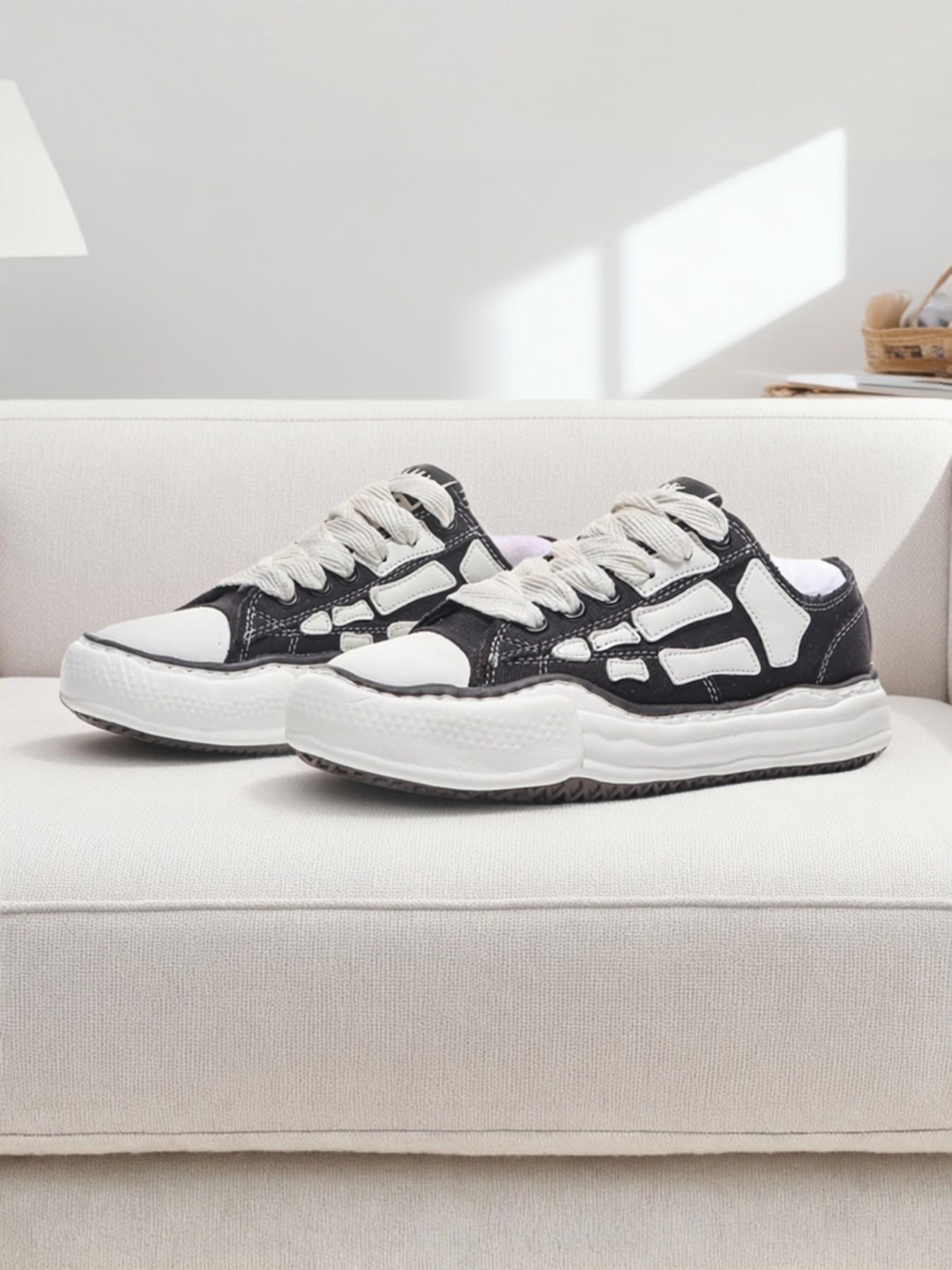 Vintage Thick Sole Rubber Canvas Shoes, Casual Low Top Flatform Sneakers, Patchwork Textile Upper, All Seasons Wear, Medium Width,breathable,rain,cowgirl,everyday,cute,ultra,footwear,shrug,anti-slip,comfortable