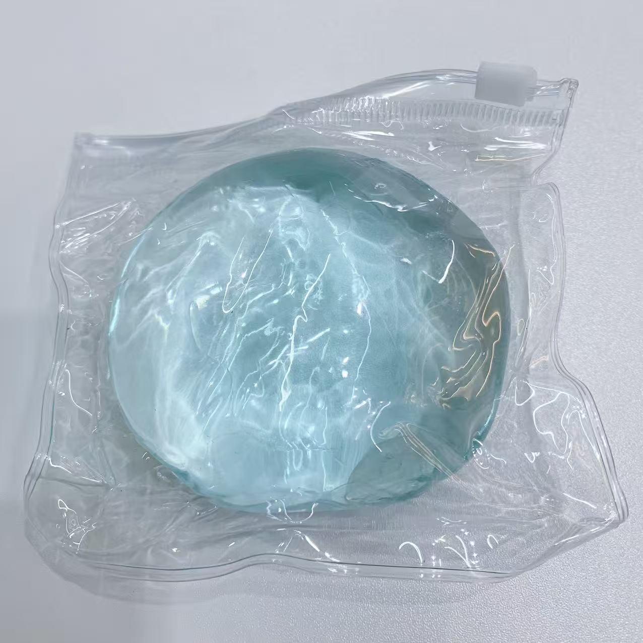 Plastic Soft Coconut Oil Handmade Ball 6cm Round Stress Relief Squeeze Toy, Ideal for Relaxation and Fun, Perfect Gift Idea