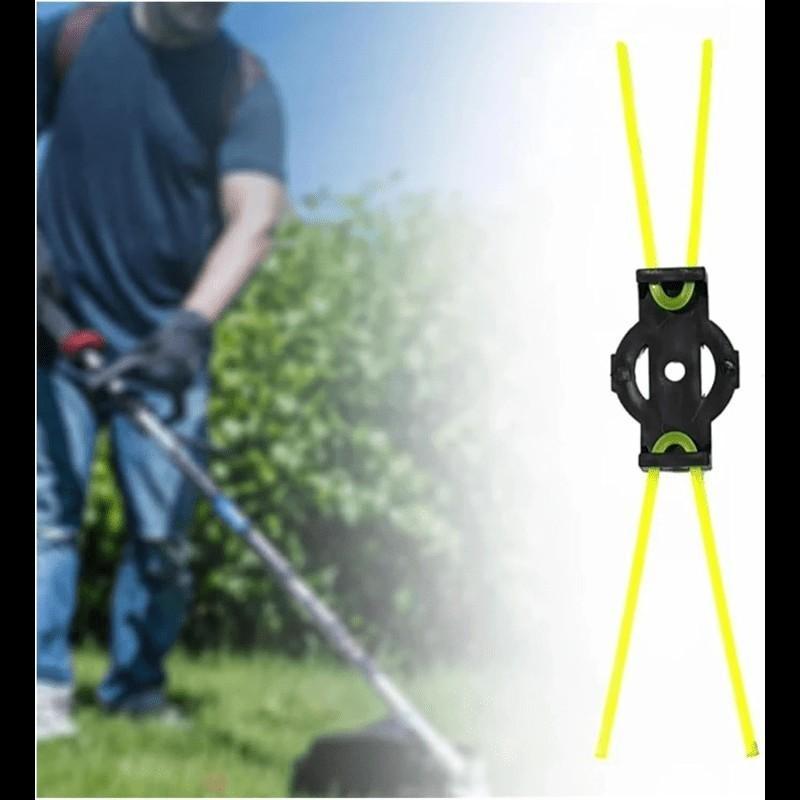 Universal Trimmer Head with Wear-Resistant Cutting String, Quick Replacement Weed Eater Head, Fit Most Electric/gas String Trimmers for Lawn Care