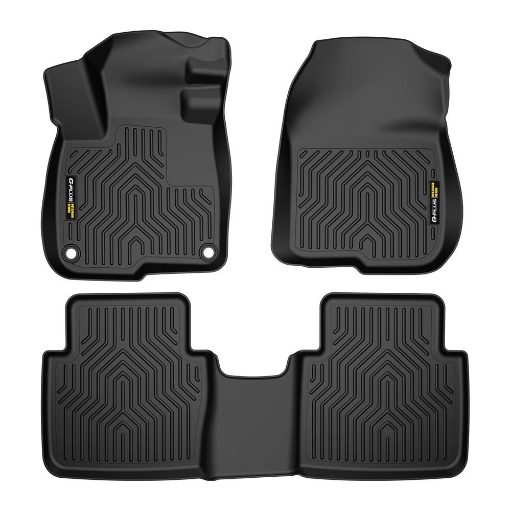 CROSSDESIGN All Weather TPE Floor Mats Waterproof Liners Fit For 2017 - 2022 Honda CR-V&CR-V Hybrid Front&2nd Row Liner Black, 3 Pc CROSSDESIGN All Weather TPE Floor Mats Waterproof Liners Fit For 2017 - 2022 Honda CR-V&CR-V Hybrid Front&2nd Row Liner Black, 3 Pc