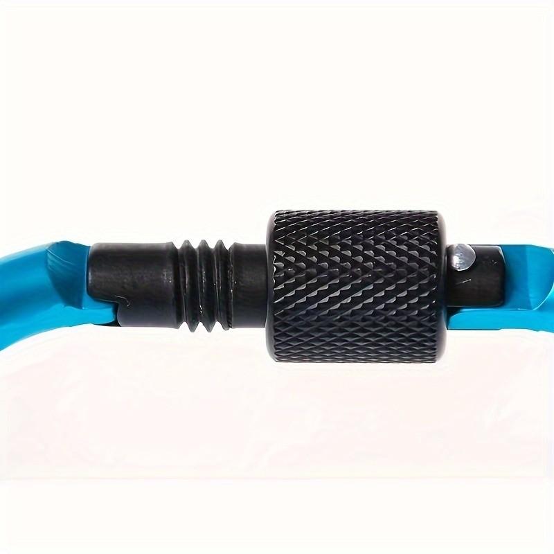 D-Ring Clip (3.03 Inch), Quick Release Aluminum Buckle for Backpacks, Keys, Outdoor Gear, Multi-Purpose Camping Hook