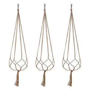 Hanging Plant Pot Hanging Basket Vases with Hook Creative Macrame Suspension Plant Planters for Hanging  Flower Pot Net