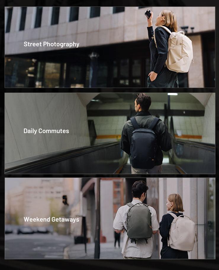 PGYTECH OneGo Lite Camera Backpack Water-Resistant DSLR/Mirrorless Bag for Sony/Canon/Fujifilm, Drone Backpack, Tripod Mount Travel & Weekend Photography Pack for 14" Laptop Photographic Kit