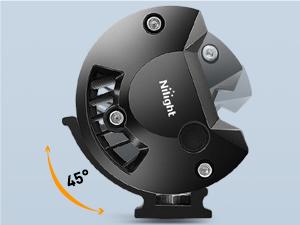 Nilight Side Shooter LED Light Bar 2PCS 5.5Inch Quadruple Row Spot Flood Combo Lights – With Wiring Harness Kit for Fog Driving Work Light on Truck SUV ATV UTV dealsforyoudays