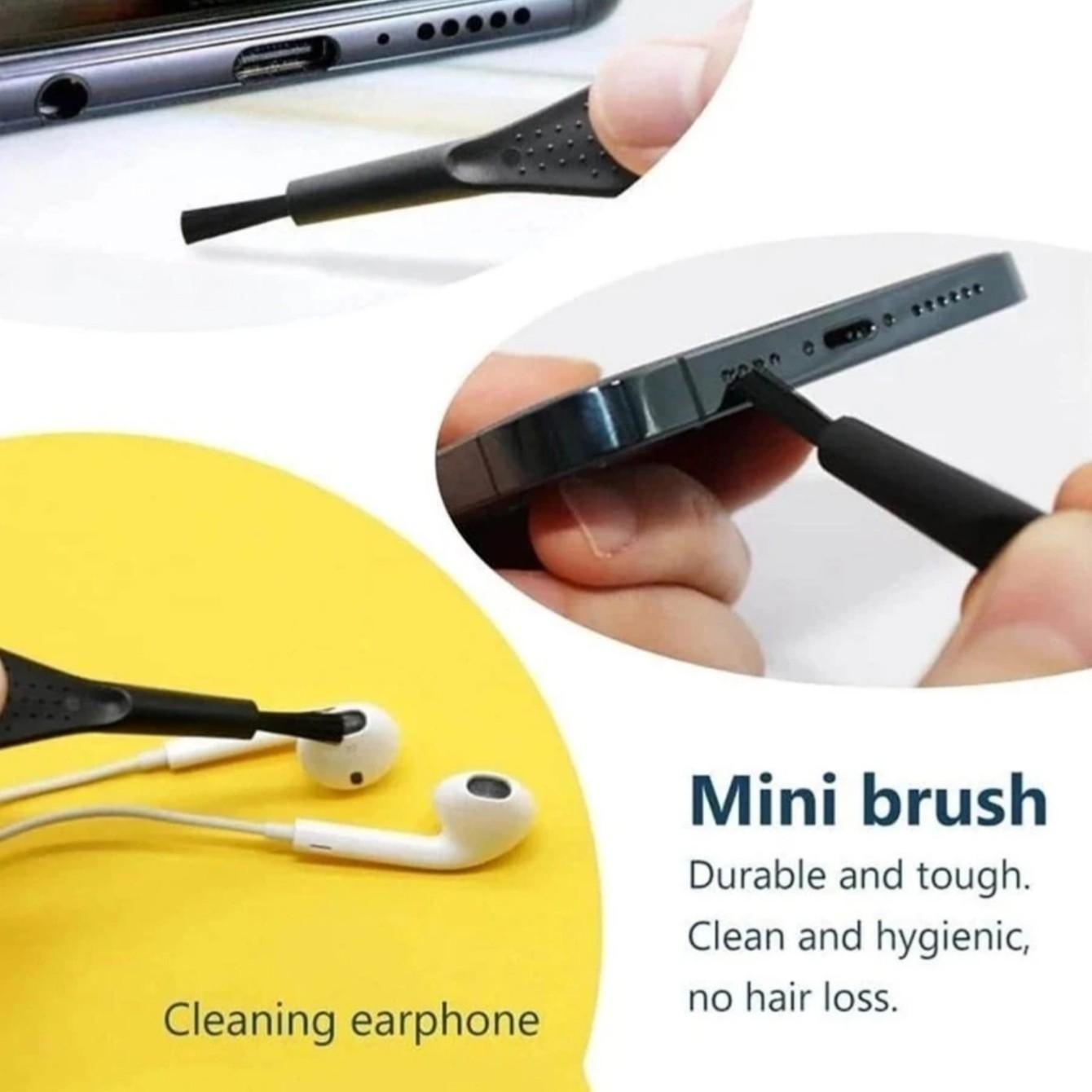 9pcs Multifunctional Mobile Phone Cleaning Kit, Fine-Hole Brush & Cloth, Cleans Charging Port, Speaker Hole, Earpiece Gap, Dust Removal Tool