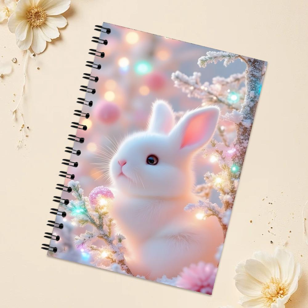 New Bestselling A5 Flashing Light Notebook, 100 Pages Sketch Book, Spiral Coil Journal, Sticky Notes, Ideal for Drawing and Note-Taking