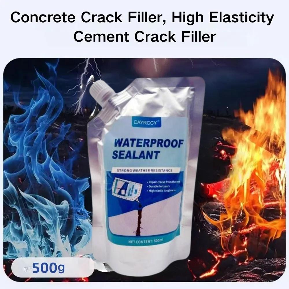 Cracks Concrete Caulking Adhesive, Concrete Sealant Waterproof Repair, Concrete Crack Filler, Outdoor Concrete Quick Dry Adhesive, 500g An efficient and highly effective crack repair tool