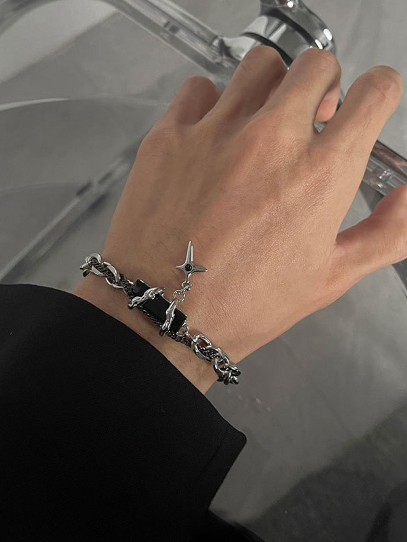 Versatile Titanium Steel Bracelet Design Jewelry, Stylish Accessory for Everyday Wear, Perfect Gift Idea for Him Her