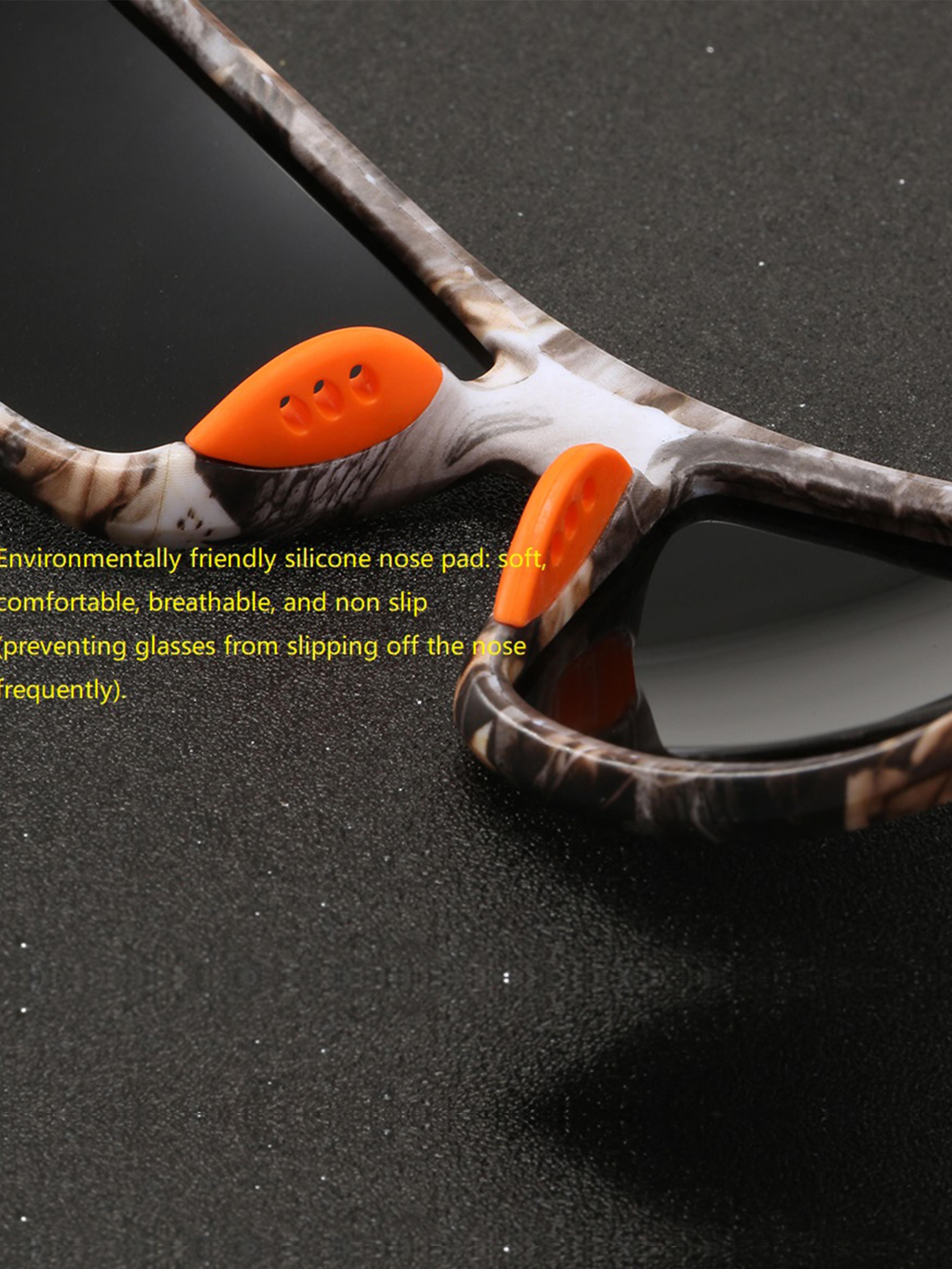 8pcs Latest camo sports cycling sunglasses for men and women, available in multiple colors.Features UV400 lenses for UV protection, ideal for outdoor activities.Includes classic camo patterns.