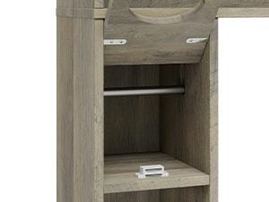 Vabches Farmhouse Storage Cabinet Over Toilet with Sliding Doors，Over The Toilet Storage Cabinet, Home Space-Saving Toilet Rack, for Bathroom, Restroom, Laundry