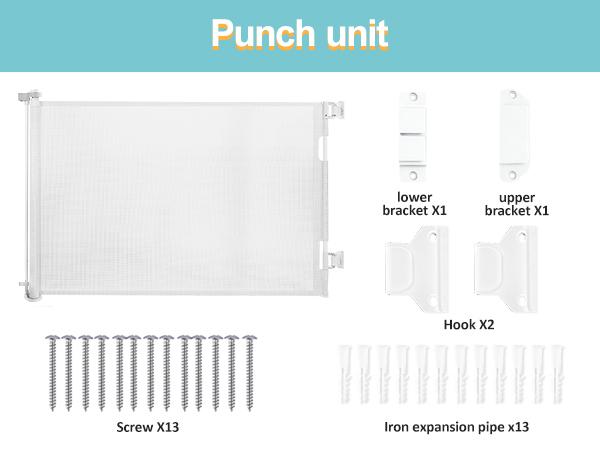 dearlomum Retractable Baby Gate 33.6" Tall Extends 55"-197" Wide Child Safety Gate for Doorways Stairs Hallways Indoor/Outdoor Black/Grey Playpen Nursery Infant Newborn dearlomum Retractable Baby Gate 33.6" Tall Extends 55"-197" Wide Child Safety Gate for Doorways Stairs Hallways Indoor/Outdoor Black/Grey Playpen Nursery Infant Newborn