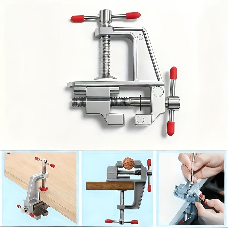 1 household universal mini fixed workbench, Home, multifunctional alloy pliers, mini adjustable desktop fixture, Desk Mount Clamp, suitable for jewelry, electronic products, manual tools, no need for electricity, holiday gifts