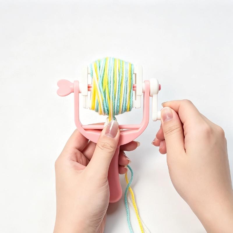 1pc Manual Yarn Winder with Handle | Heavy-Duty Craft Machine for Yarn, Rope, Twine, Ribbon, Tube Cleaning - Includes Clamping Mechanism, Speed Control, and Stable Base - Perfect for Crafts, Easy to Use