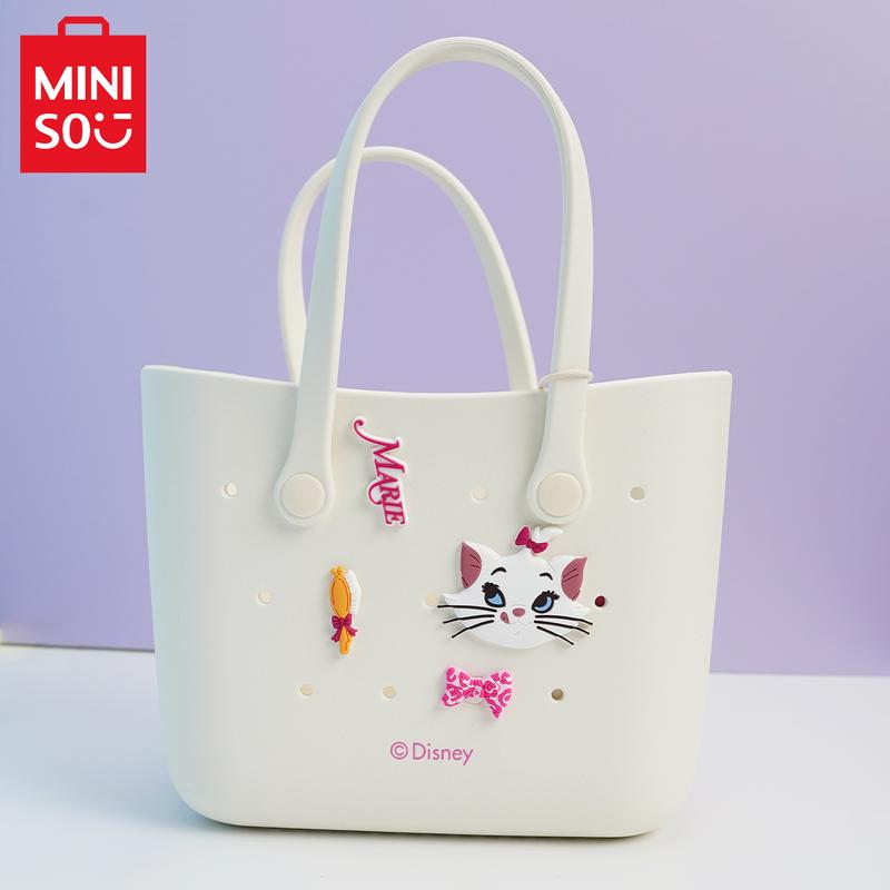MINISO x Disney Medium Size Women Handbag - EVA Material Cute Design Durable Totebag Gift Halloween Basket Camping Strawberry Bear lotso Marie Cat Stitch Lucifer MINISO x Disney Medium Size Women Handbag - EVA Material Cute Design Durable Totebag Gift Halloween Basket Camping Strawberry Bear lotso Marie Cat Stitch Lucifer