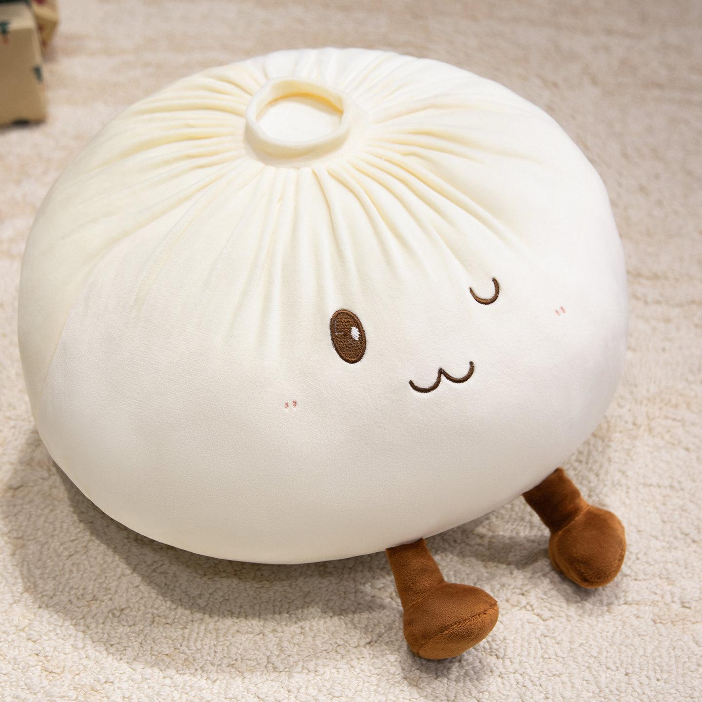 Giant Cute Baozi Plush Pillow, Ultra Soft Squishy Hug Toy, Cartoon Sofa Cushion, Large Comfortable Sleep Companion, Kids and Adults