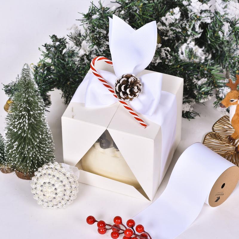 RUSPEPA Thread-Style Fashion Gift Wrapping Ribbon—Ideal for DIY Crafts, Gift Bags, and Bow Making—100% Polyester—Extra-Long Length—Luxurious Hues