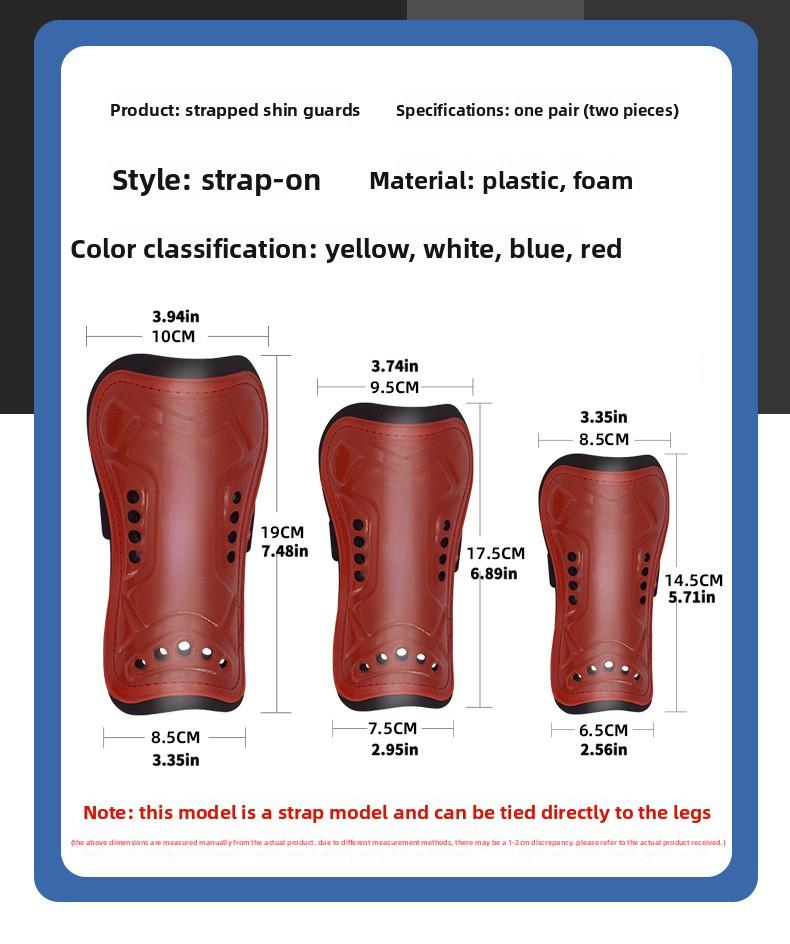 Football shin guards, thickened multi-hole foot guards, sports calf socks with straps, football equipment