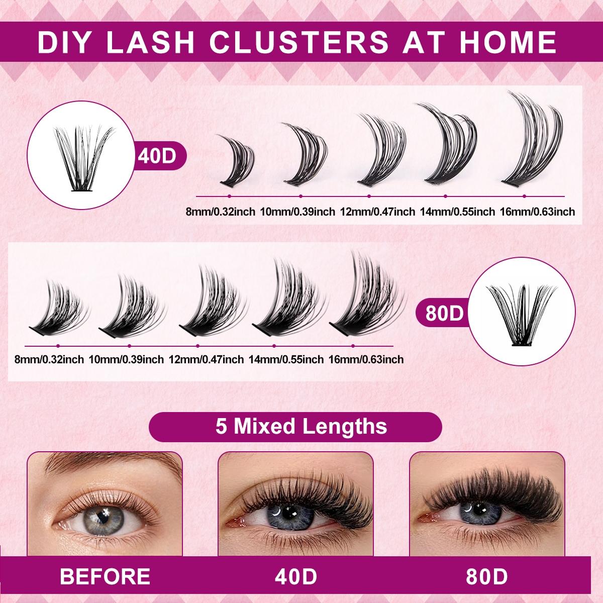 DIY Eyelash Extension Kit, Eyelash Extensions Set, Professional and Beginner Friendly, Easy Home Use, Full Set, Perfect for Beginners, Professional Quality