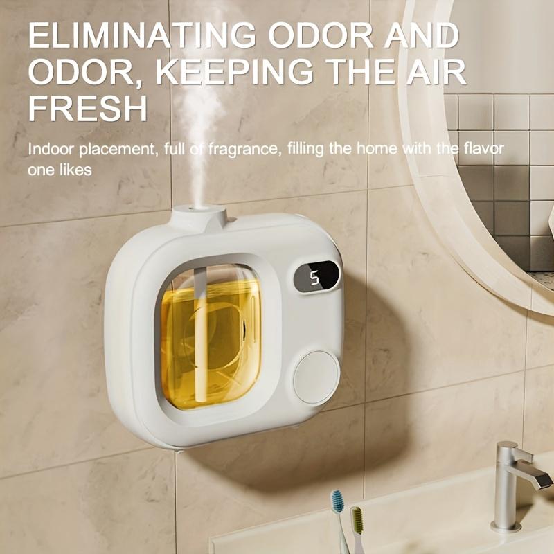 Intelligent aromatherapy machine, 5-speed automatic timed fragrance, containing 1/3/6/8 bottles of essential oils, bedroom and bathroom deodorizing, fresh air fragrance machine, essential art decoration for office, bedroom and bathroom,