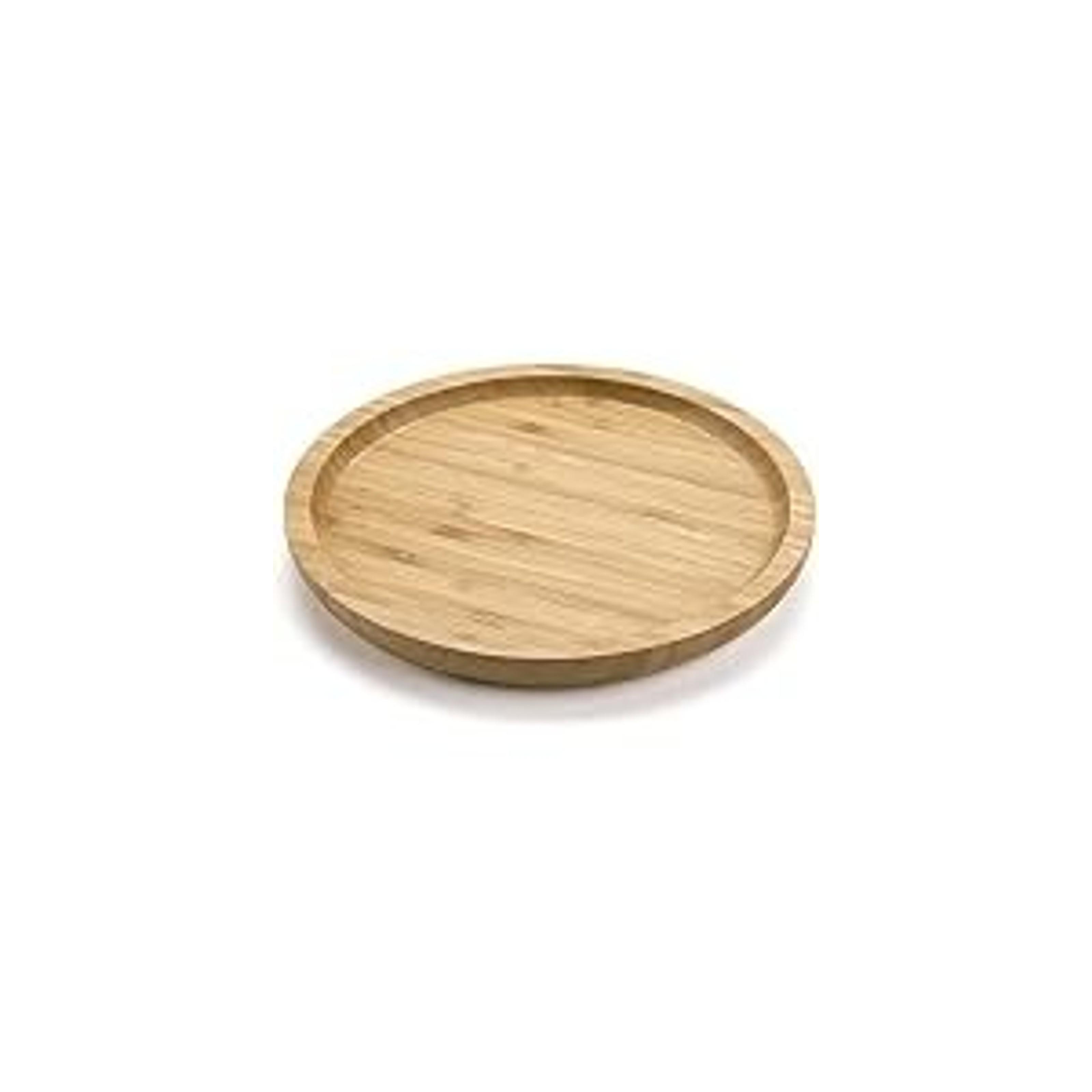 13.8 in Natural Grain Acacia Wood Tray - Kitchen Countertop Serving Tray, Coffee Table Decor, Appetizer Charcuterie Board