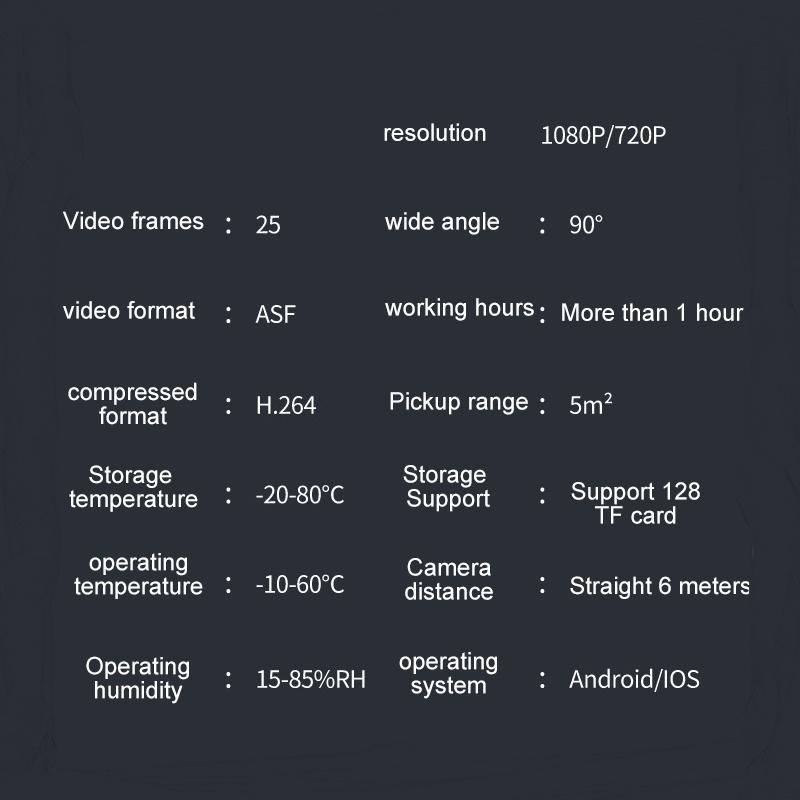 OURLIFE Wireless Mini Camera, USB Rechargeable Smart Home Security Camera, Wireless Indoor Camera with Remote View, Android APP Control Security Camera for Home, Office