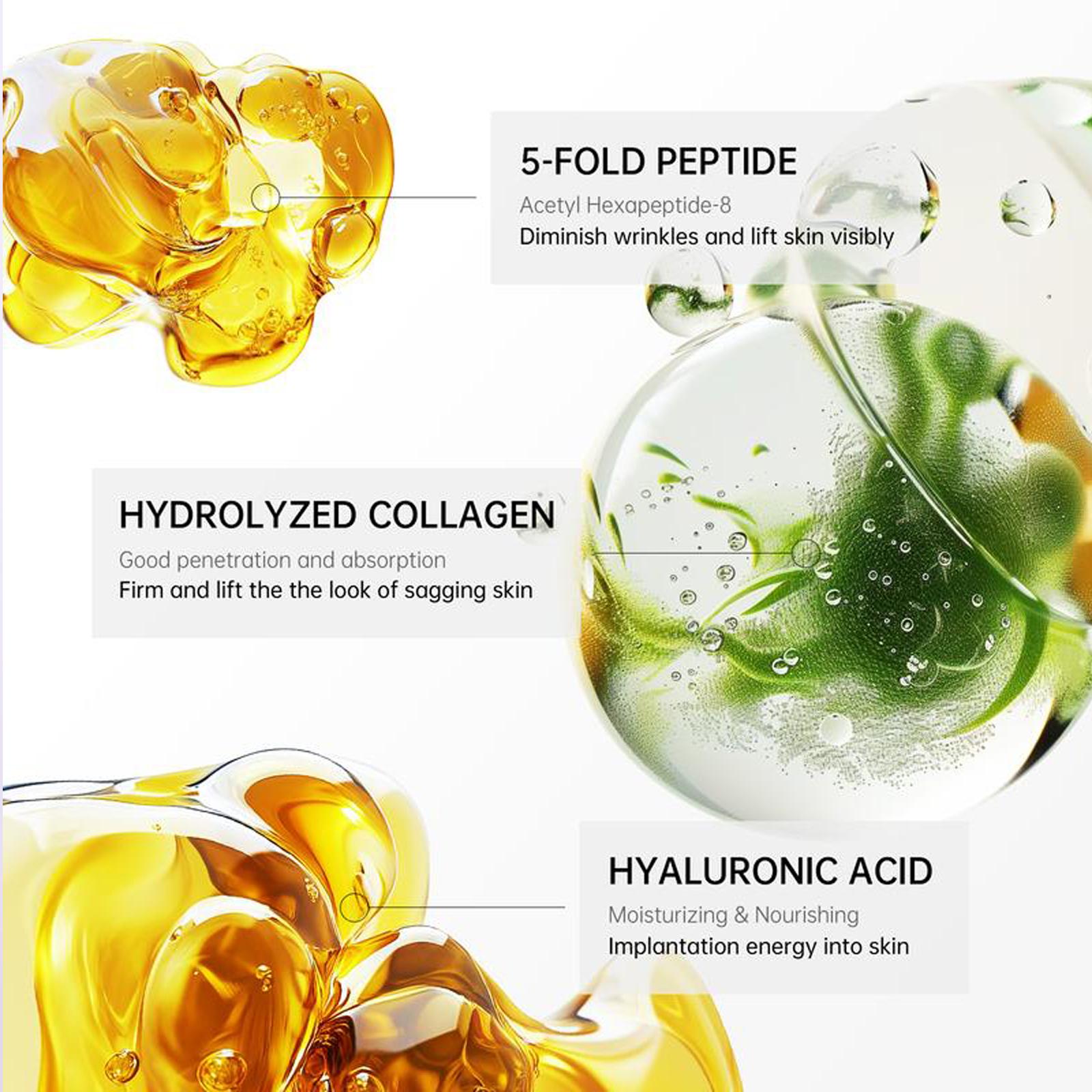 Reduces Wrinkles and Double Chin,Five Rollers for All Around Massage,Neck Firming Cream,Collagen Neck Cream,Relieves Edema,Suitable for Wrinkled Skin,with Hyaluronic Acid,VitaminC+E. Reduces Wrinkles and Double Chin,Five Rollers for All Around Massage,Neck Firming Cream,Collagen Neck Cream,Relieves Edema,Suitable for Wrinkled Skin,with Hyaluronic Acid,VitaminC+E.