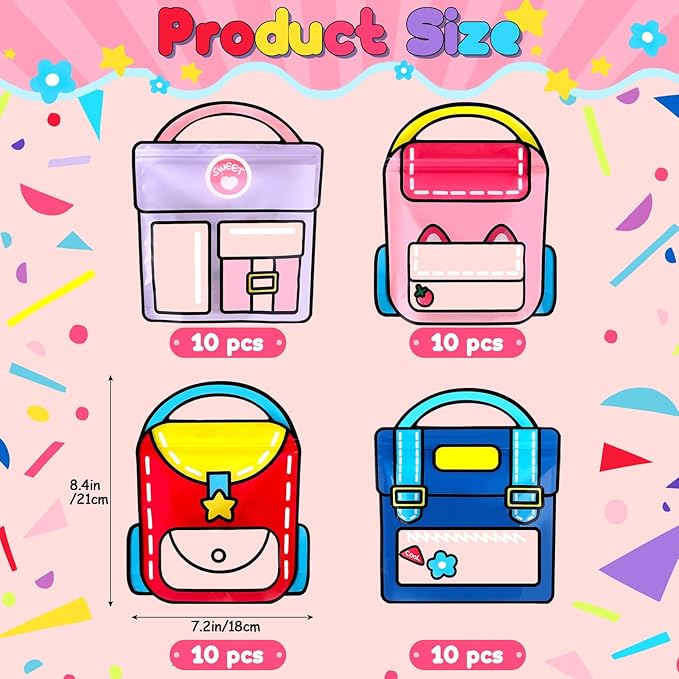 40/100 Pcs Back to School Cartoon Backpack Goodies Bags Snack Bags Candy Bags Plastic Gift Bags with Handle Transparent Window Treat Bags for Teacher Student Women,School Classroom Supplies,Birthday Party kindergarten Vibrant Orange Celebrations Gift 40/100 Pcs Back to School Cartoon Backpack Goodies Bags Snack Bags Candy Bags Plastic Gift Bags with Handle Transparent Window Treat Bags for Teacher Student Women,School Classroom Supplies,Birthday Party kindergarten Vibrant Orange Celebrations Gift