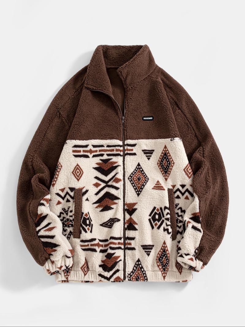 Men's Fleece Lined Winter Jacket, Warm Fashion Design, Perfect for Cold Weather, Comfortable Daily Wear Outerwear Coats