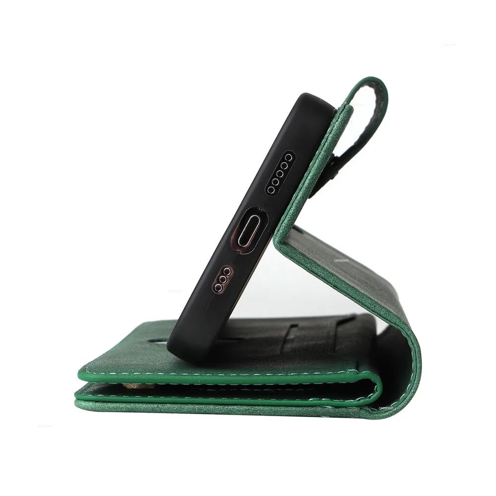 Zipper Wallet Phone Case for IPhone 17 1615 14 13 12 11 Pro Max Mini  Card Slots Strap Leather Cover